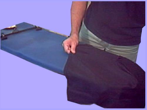 placing a skirt on a board