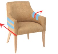 how to clean a chairs sides