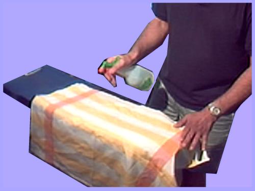 ironing the main skirt body 4