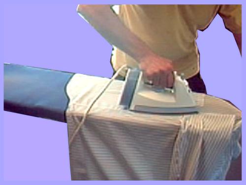 Ironing a shirt body 3