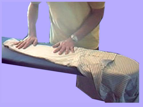 ironing a sleeve 8